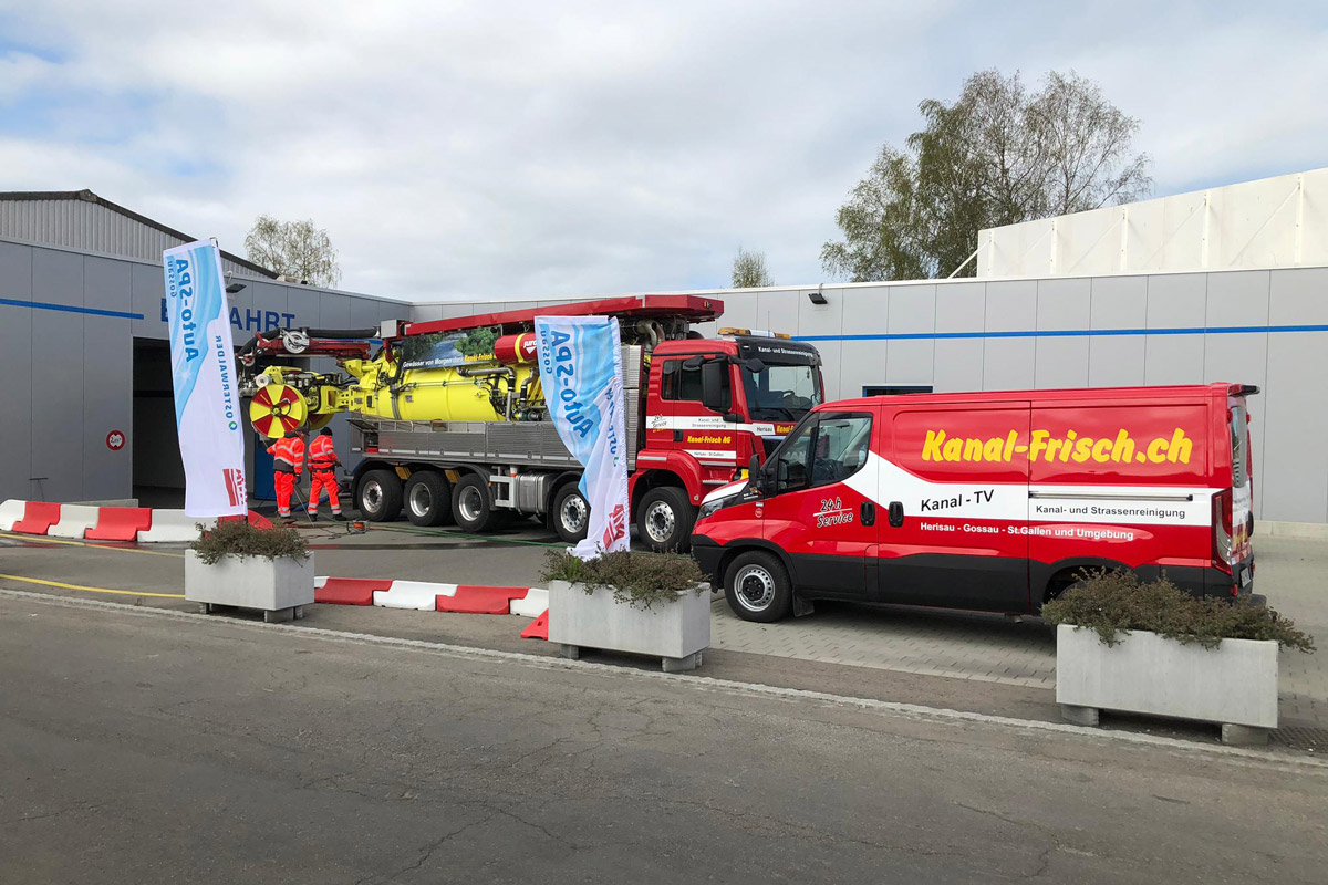 Auto Spa Lastwagen Spülfahrzeug Referenzen Kanal-Frisch